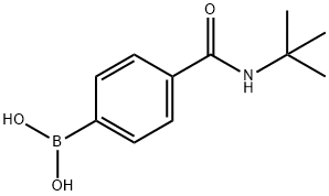 4-(TERT-BUTYLAMINOCARBONYL)PHENYLBORONIC ACID Structural