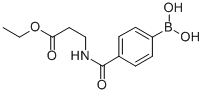 4-[(3-ETHOXY-3-OXOPROPYL)CARBAMOYL]BENZENEBORONIC ACID Structural