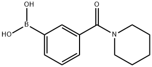 3-(PIPERIDINE-1-CARBONYL)PHENYLBORONIC ACID Structural