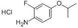 2-FLUORO-4-ISOPROPOXYANILINE HYDROCHLORIDE Structural