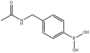 (4-ACETAMIDOMETHYLPHENYL)BORONIC ACID Structural