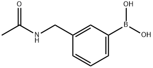 (3-ACETAMIDOMETHYL)BENZENEBORONIC ACID Structural