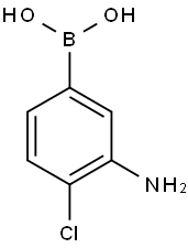 (3-AMINO-4-CHLOROPHENYL)BORONIC ACID HYDROCHLORIDE Structural