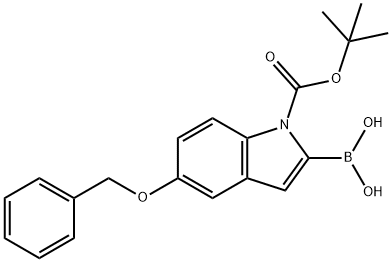 5-BENZYLOXY-1-BOC-INDOLE-2-BORONIC ACID Structural