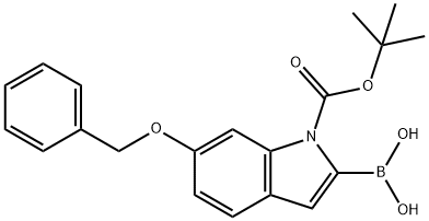 6-BENZYLOXY-1-BOC-INDOLE-2-BORONIC ACID Structural