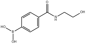 4-(2-HYDROXYETHYLCARBAMOYL)BENZENEBORONIC ACID 98 Structural