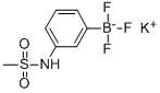 POTASSIUM (3-METHANESULFONYLAMINOPHENYL)TRIFLUOROBORATE Structural