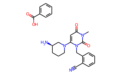 Alogliptin benzoate Structural Picture