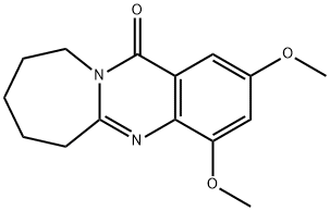 Azepino[2,1-b]quinazolin-12(6H)-one,  7,8,9,10-tetrahydro-2,4-dimethoxy- Structural