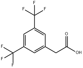 3,5-Bis(trifluoromethyl)phenylacetic acid Structural