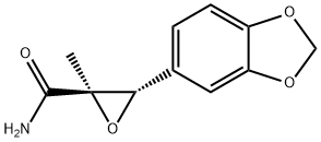 (2R,3S)-3-(BENZO[D][1,3]DIOXOL-5-YL)-2-METHYLOXIRANE-2-CARBOXAMIDE Structural