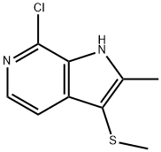 7-chloro-2-methyl-3-(methylsulfanyl)-1H-pyrrolo[2,3-c]pyridine