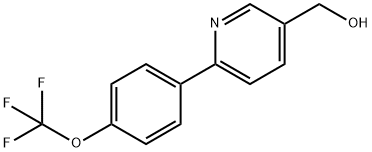 (6-[4-(TRIFLUOROMETHOXY)PHENYL]PYRIDIN-3-YL)METHANOL Structural