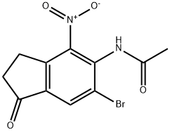 N-(6-BROMO-2,3-DIHYDRO-4-NITRO-1-OXO-1H-INDEN-5-YL)ACETAMIDE