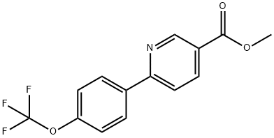 6-(4-Trifluoromethoxyphenyl)-nicotinic acid Structural