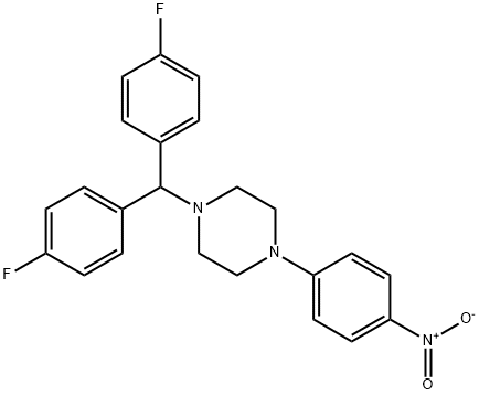 1-[BIS(4-FLUOROPHENYL)METHYL]-4-(4-NITROPHENYL)PIPERAZINE