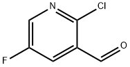 2-CHLORO-5-FLUORO-PYRIDINE-3-CARBALDEHYDE Structural