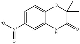 2,2-DIMETHYL-6-NITRO-3,4-DIHYDRO-2H-BENZO[1,4]OXAZINE-ONE Structural