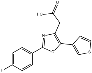 4-Oxazoleacetic acid, 2-(p-fluorophenyl)-5-(3-thienyl)-