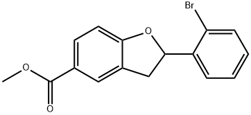 2-(2-BROMO-PHENYL)-2,3-DIHYDRO-BENZOFURAN-5-CARBOXYLIC ACID METHYL ESTER