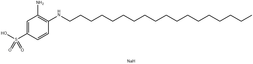 sodium 3-amino-4-(octadecylamino)benzenesulphonate Structural