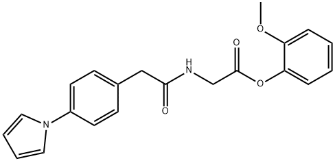 Glycine, N-((4-(1H-pyrrol-1-yl)phenyl)acetyl)-, 2-methoxyphenyl ester