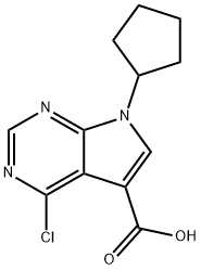 4-CHLORO-7-CYCLOPENTYL-7H-PYRROLO[2,3-D] PYRIMIDINE-5-CARBOXYLIC ACID