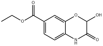 3,4-DIHYDRO-2-HYDROXY-3-OXO-2H-1,4-BENZOXAZINE-7-CARBOXYLIC ACID, ETHYL ESTER Structural