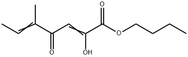 butyl 2-hydroxy-5-methyl-4-oxohepta-2,5-dienoate Structural