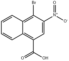 4-BROMO-3-NITRO-1-NAPHTHOIC ACID Structural