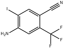 4-amino-5-iodo-2-(trifluoromethyl)benzonitrile Structural