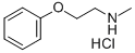 2-PHENOXY-N-METHYLETHYLAMINEHYDROCHLORIDE
 Structural