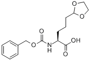 (S)-2-(BENZYLOXYCARBONYLAMINO)-5-(1,3-DIOXOLAN-2-YL)PENTANOIC ACID Structural