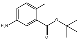 TERT-BUTYL 5-AMINO-2-FLUOROBENZOATE Structural