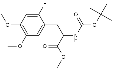 rac N-tert-Butoxycarbonyl-2-fluoro-5-methoxy-4-O-methyl-tyrosine Methyl Ester Structural