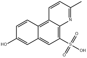 Benzo[f]quinoline-5-sulfonic  acid,  8-hydroxy-3-methyl- Structural