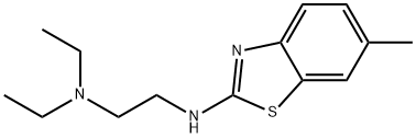 N,N-Diethyl-N'-(6-methyl-1,3-benzothiazol-2-yl)ethane-1,2-diamine Structural