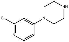 1-(2-CHLORO-PYRIDIN-4-YL)-PIPERAZINE Structural