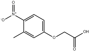 (3-METHYL-4-NITROPHENOXY)ACETIC ACID Structural