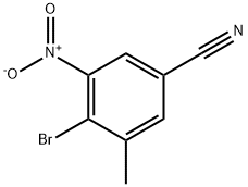 4-BROMO-3-METHYL-5-NITROBENZONITRILE Structural