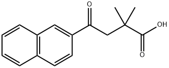 2,2-DIMETHYL-4-(2-NAPHTHYL)-4-OXOBUTYRIC ACID Structural