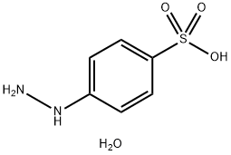 4-Hydrazinobenzenesulfonic acid hemihydrate Structural