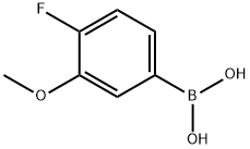 4-FLUORO-3-METHOXYPHENYLBORONIC ACID Structural