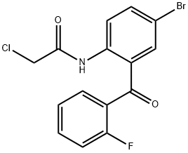 2-CHLOROACETAMIDO-2'-FLUORO-5-BROMOBENZOPHENONE Structural