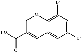 6,8-DIBROMO-2H-CHROMENE-3-CARBOXYLIC ACID Structural