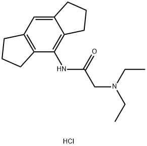 2-diethylamino-N-(1,2,3,5,6,7-hexahydro-s-indacen-4-yl)acetamide hydro chloride