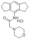 4-Morpholineacetamide, N-(1,2,3,5,6,7-hexahydro-s-indacen-4-yl)-, mono hydrochloride