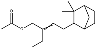 4-(3,3-dimethylbicyclo[2.2.1]hept-2-yl)-2-ethyl-2-butenyl acetate       