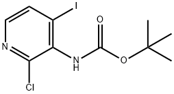 (2-CHLORO-4-IODO-PYRIDIN-3-YL)-CARBAMIC ACID TERT-BUTYL ESTER Structural