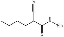 Hexanoic  acid,  2-cyano-,  hydrazide Structural